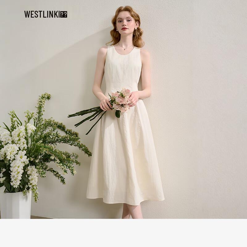 

Westbound French Style Elegant Sleeveless A-Line Dress M