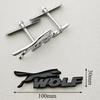 Cjdlpw1 3D Metal Black Chrome Logo Wolf Car Front Grille Badge Emblem For Ford Foucs ST Mustang GT Universal Auto Accessories