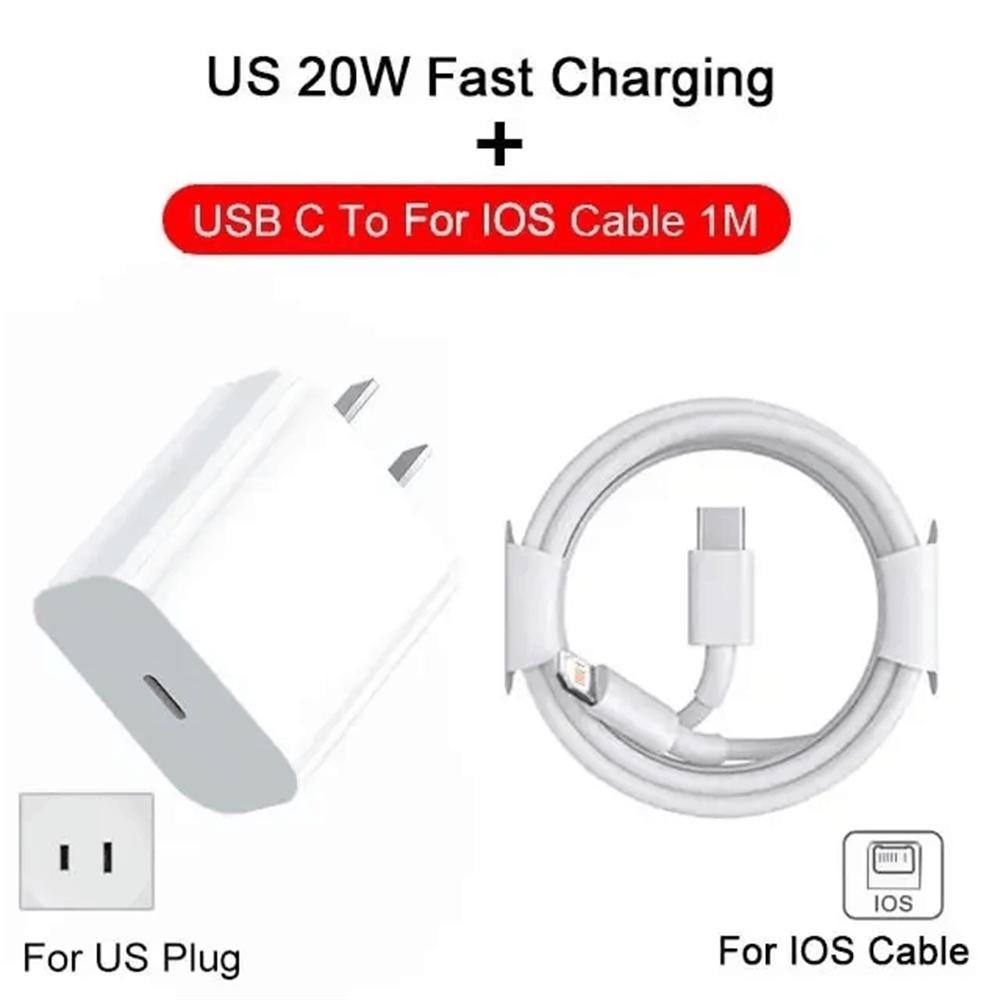 20W PD Charger Fast Charging Type C Phone Charger Adapter For iPhone 15 14 13 Pro Max Mini X XS EU/US Plug Quick Charge Charger