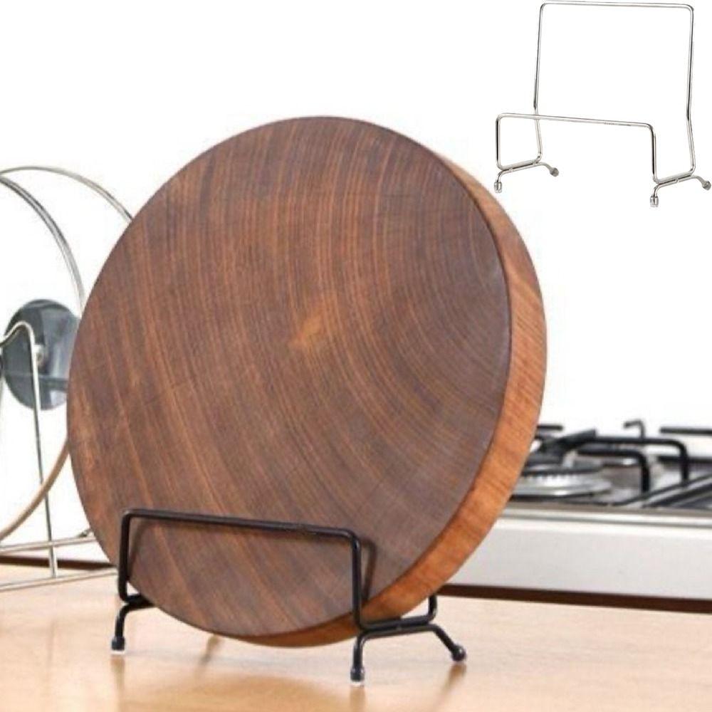 Rustproof Pot Lid Holder Space Saving Kitchen Organizer Minimalism Dish Storage Rack Kitchen
