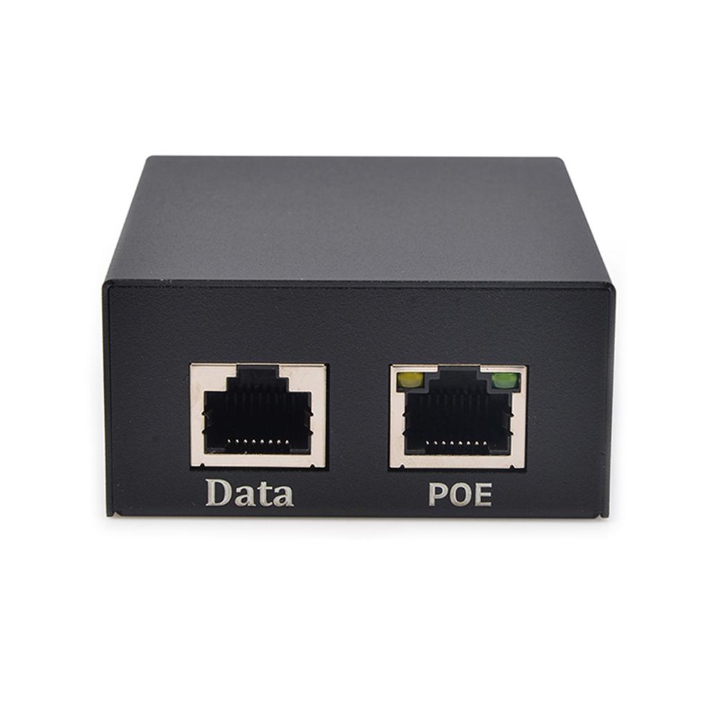 POE Separator Standard POE Splitter 12V 5A 1000Mbps Metal Housing Fast Heat Dissipation Enhances Netwoking Connection