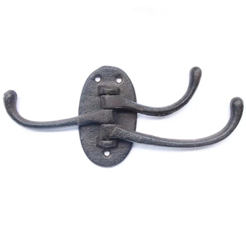 Retro Iron Art Cast Iron Hook Courtyard Garden Outdoor Wall Decoration Clothing Store Clothing Hat European Style Clothes-hook