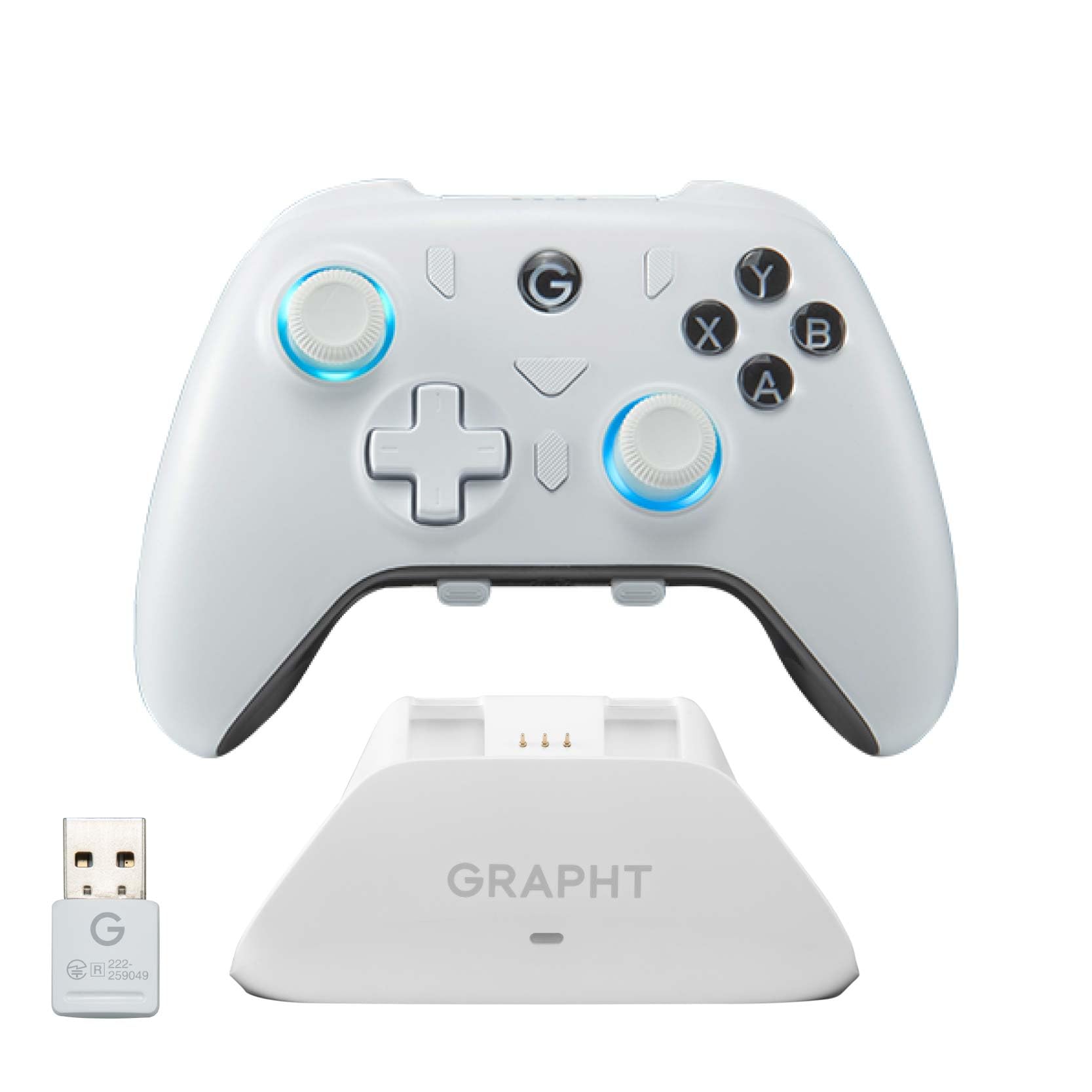 

GRAPHT Omni Plus Charging Dock Controller Set with Customizable Sticks, D-Pad Replacement, Trigger Depth Adjustment, and Back Buttons, Wireless or