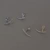 1 Pair Rhinestone Earrings for Women, Cubic Zirconia Stud Earrings, Lightweight Cartilage Helix Earring Jewelry
