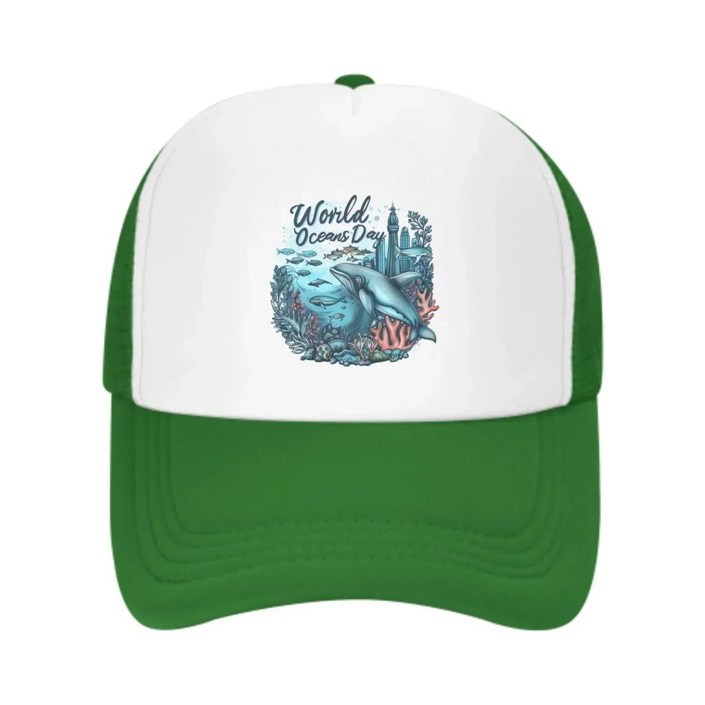 Ocean World Baseball Caps Fashion Trucker Hat Unisex Mesh Caps for Women Men Outdoor Leisure Travel Neutral Sunshade