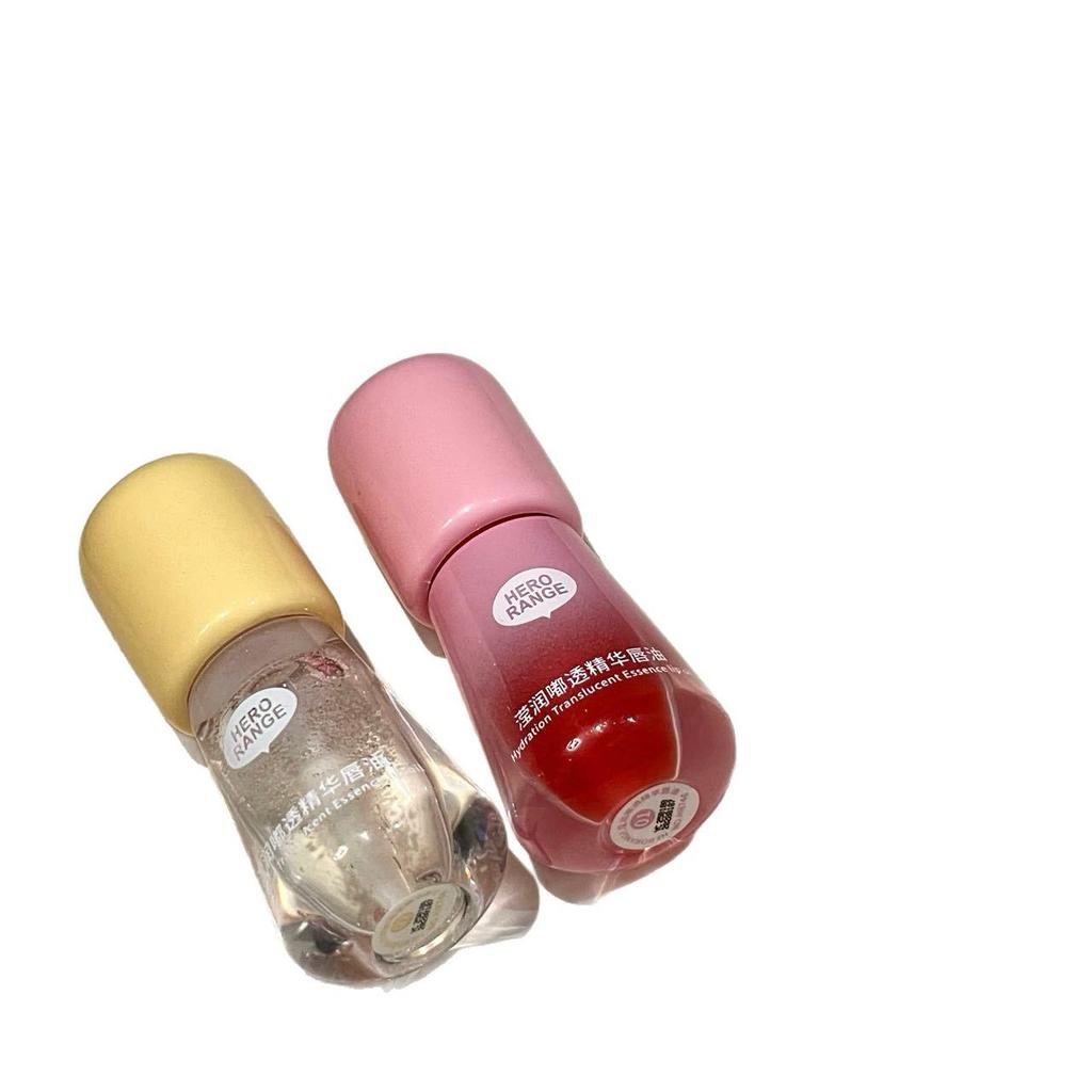 HERORANGE Hydrating Lip Oil: Clear, Non-Sticky, Brightening Gloss with Mirror Finish for Moisturized, Bare Lips