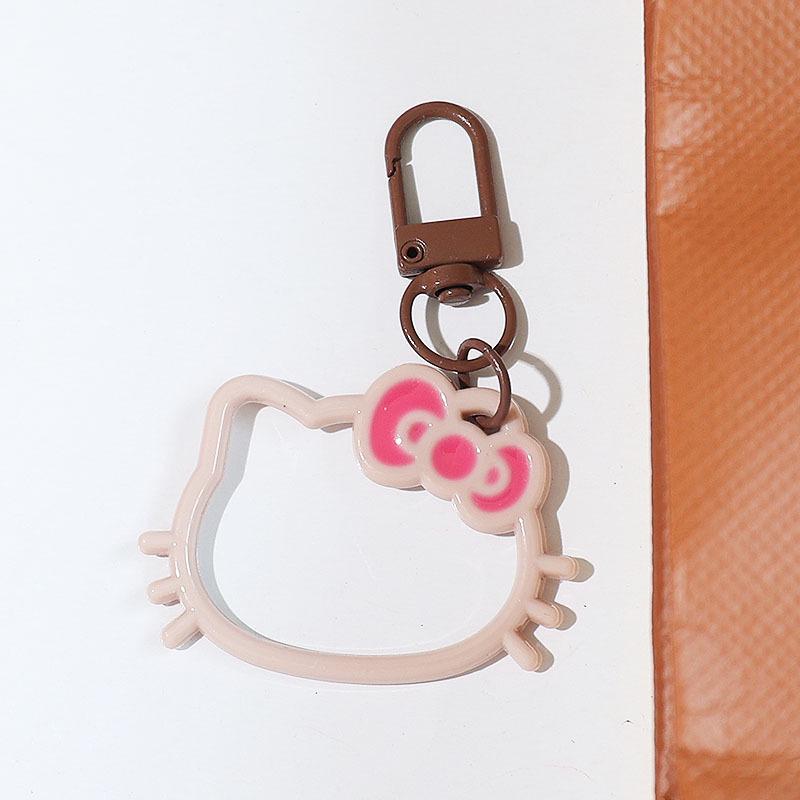 Creative Cartoon Kitty Bow Keychain Pendant, Cute Bag Decoration, Small Gift Accessories for Women