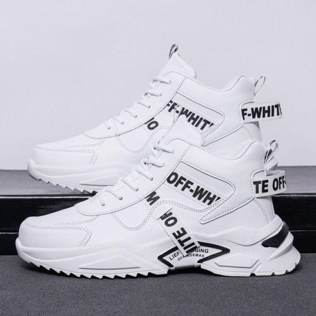 Zapatillas para correr para hombre, zapatillas Messi de caña alta, cómodas, deportivas para exteriores, zapatillas blancas para skate