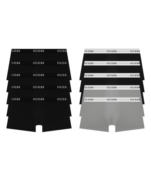 

[Guess] [5PACK] Basic Aerocool Boxer Briefs Set [Shipped from Korea] 100% Authentic All Black - 95