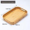 Bamboo Rectangular Tea Tray with Handle