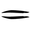 Car Headlights Eyebrows Eyelids Decor Lamp Trim For BMW X6 E71 2008-2014 Black