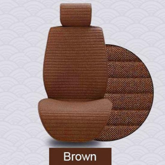 1 Piece Car Front Seat Cushion Breathable Linen Automobile Seats Cover Universal Mats Fit Most Auto Truck SUV Protection