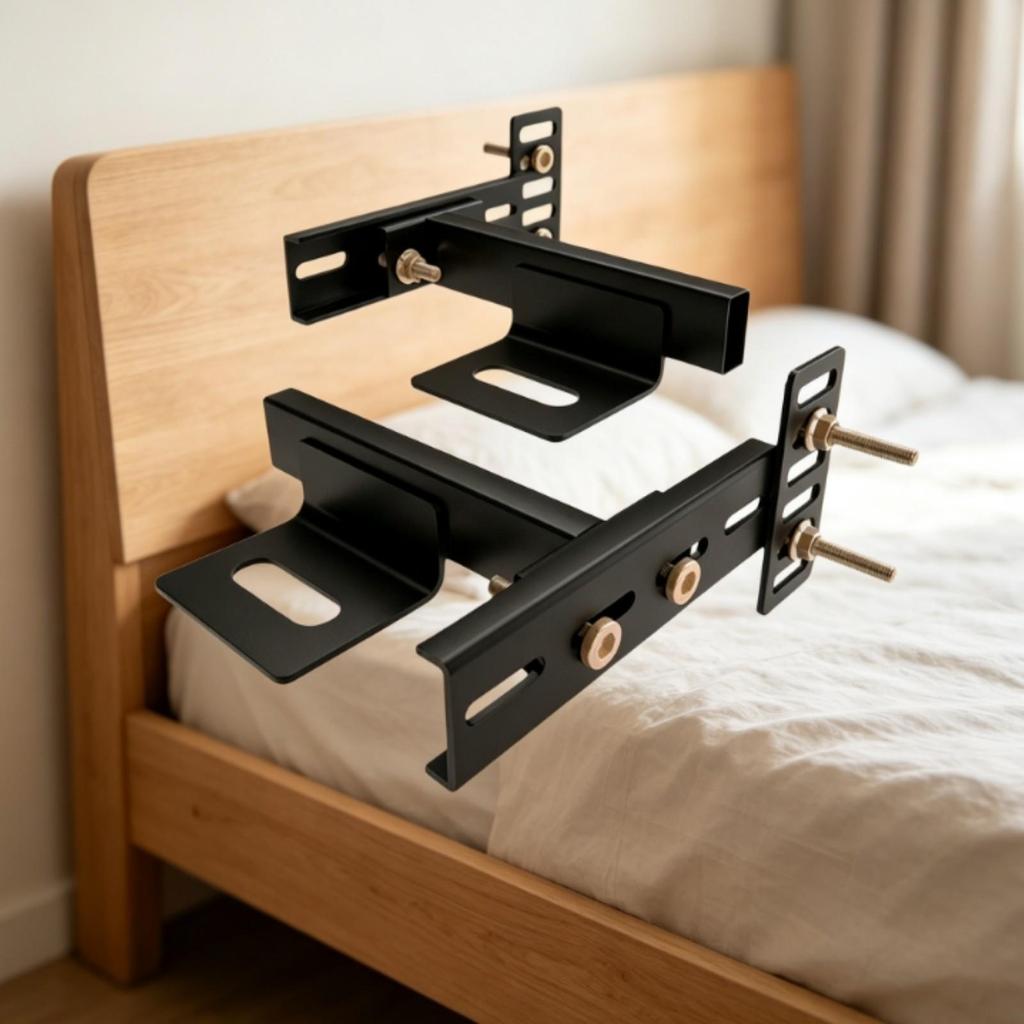 Bed Frame Bracket Rust-Resistant for Bedroom Furniture Projects