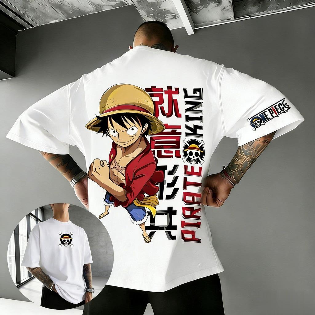 One Piece Anime Luffy T Shirt Men Women Cotton Short Sleeve Tee Pirate King Graphic Print Streetwear Casual Top 2026 Summer New