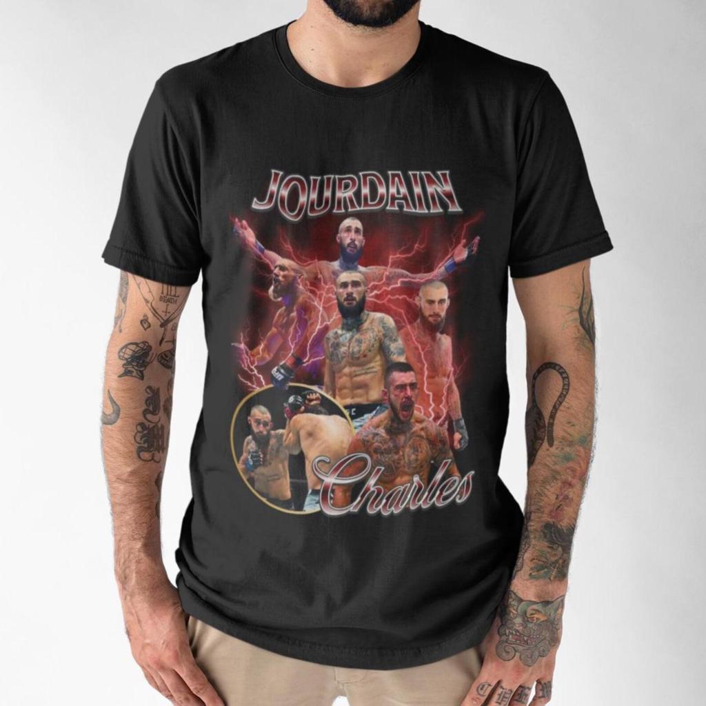 Charles Jourdain Vintage Style UFC mma T-Shirt Retro 90er Jahre Stil Bootleg T-Shirt Übergroßes Sport T-Shirt Geschenk ufc UFC T-Shirt Kanada Shirt Champ