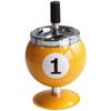 Creative Billiard Ashtray with Lid - Anti-Fly Ash Office Decor