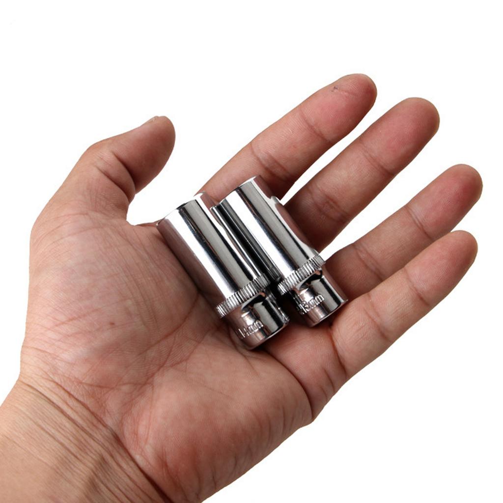 11 piese prize extinse 1/4 inch priză hexagonală din oțel crom vanadiu set de prize adânci în 6 puncte 4?14MM