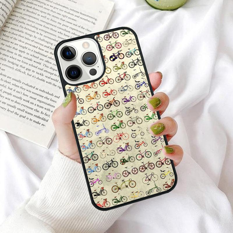 BIKE CYCLING art Phone Case for iPhone 17 Air 16 PRO MAX 15 14 PLUS 12 11 13 Back Cover Fundas Shell coque