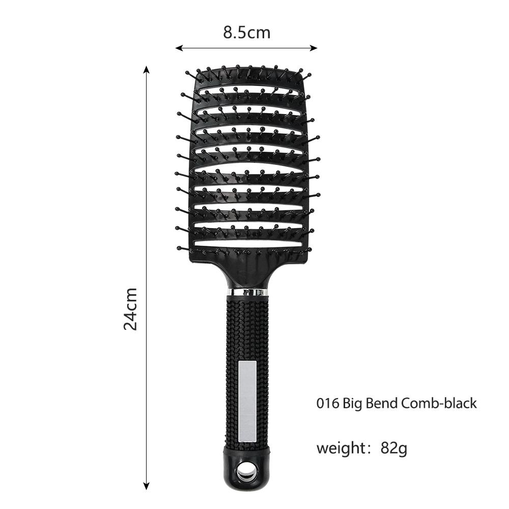 Nylon Boar Bristle Brush Teeth Top Selling Vent Hair Brush Rubber Handle Detangling Hair Comb Oval Scalp Massage Brush for Women