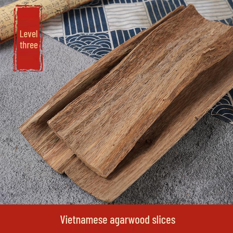 Natural Vietnamese Agarwood Incense Slices - Pure Original Wood for Buddha Incense