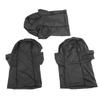 3pcs Elastic Bike Face Cover Breathable Cycling Face Cover Quick Dry Cycling Headgear UV Protection Black