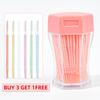200Pcs Soft Double Head Interdental Brush Toothpick 6 2Cm Oral Care For Dentures Toothbrush Plastic Dental Clean