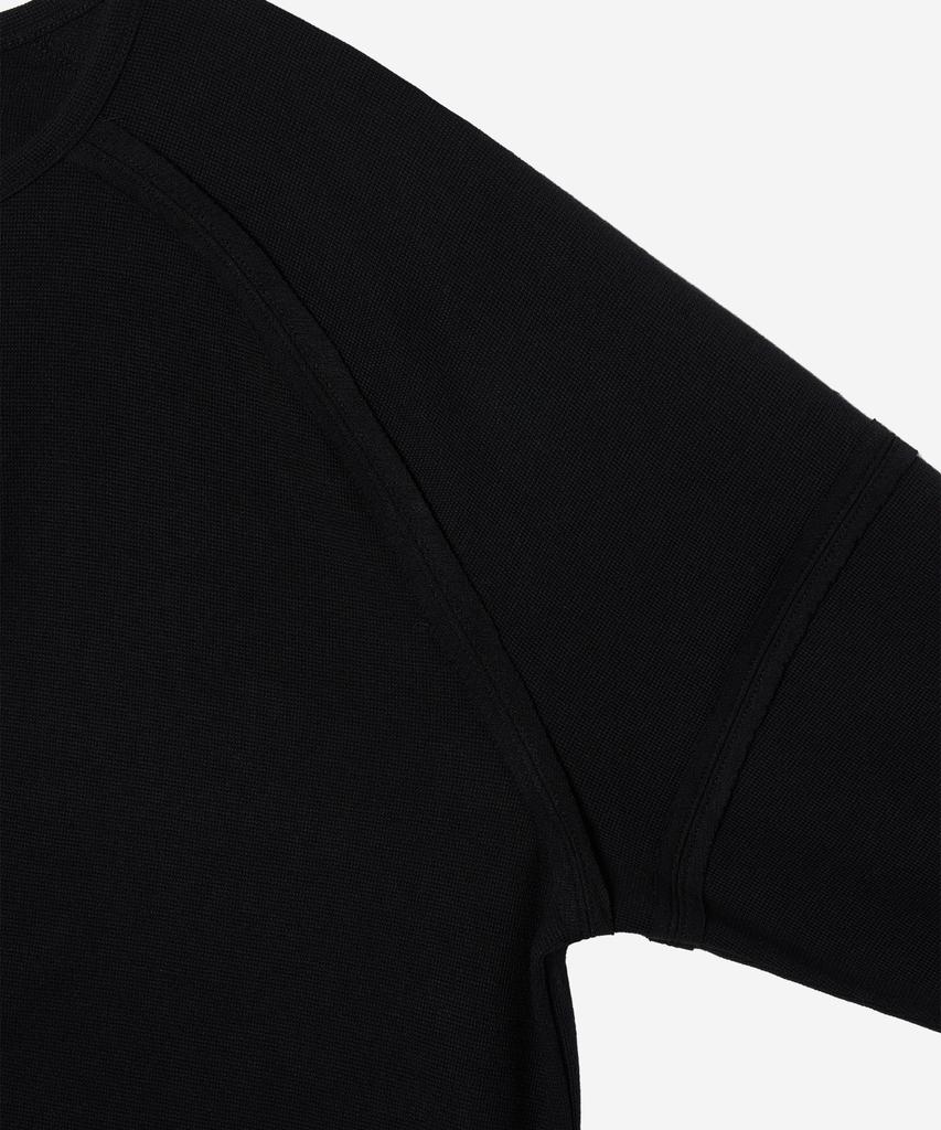 NODE LABS Dev:10 Henley Neck Long Sleeve T-Shirt_Black