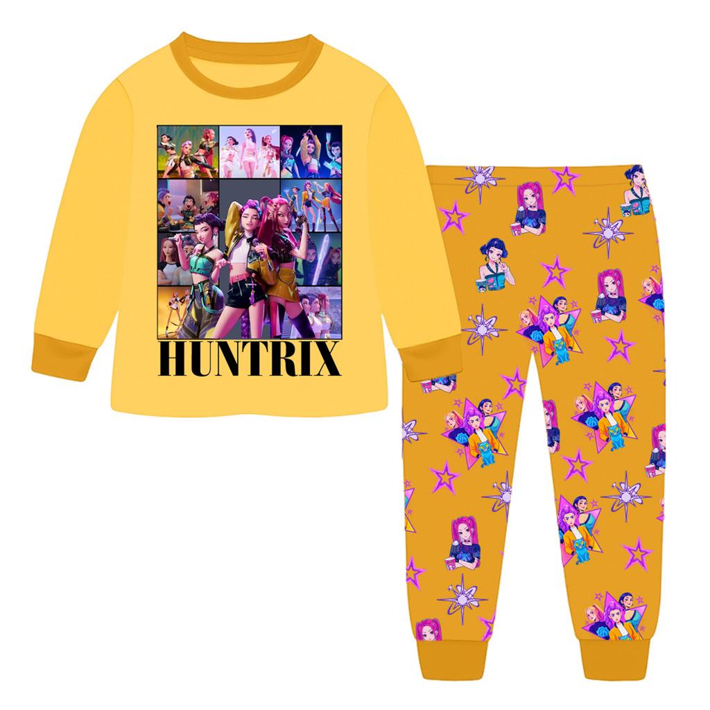 Children's Fashion Suit Skirt Round Neck Long Sleeve Top Pants
