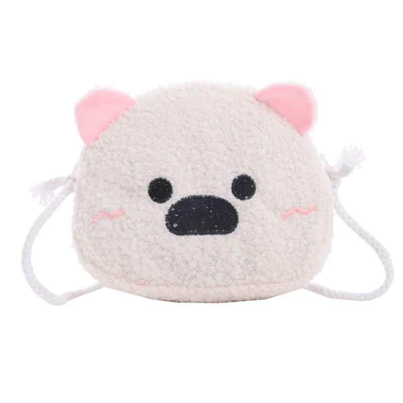 Plush Cartoon Rabbit Bear Animal Shoulder Bag For Kids With Loadreducing Design For Daily Use