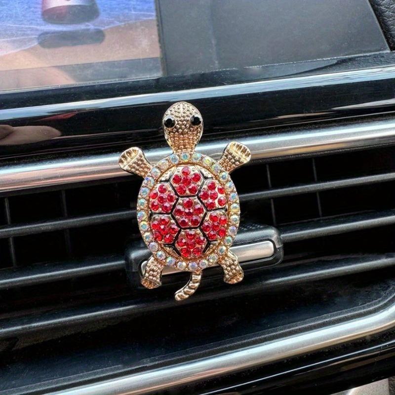 

1 шт. Сплав в форме черепахи Зажим для вентиляционного отверстия автомобиля Carreshining Украшение Ароматизатор воздуха для мужчин 1pc (red) разноцветный