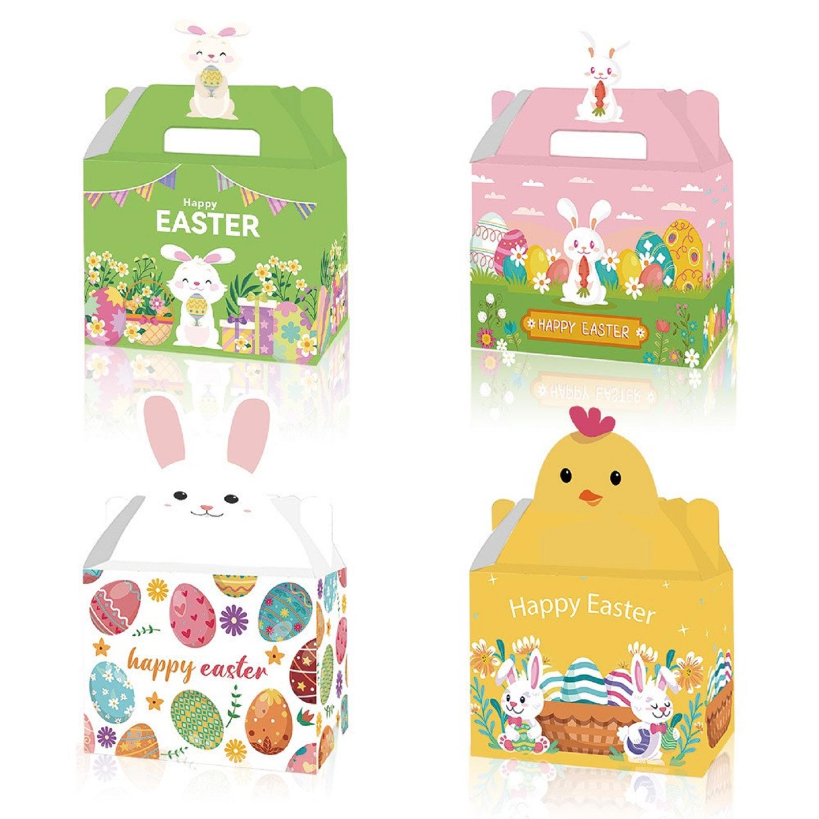 

Easter Bunny Egg Festival Party Gift Candy Packaging Box One Size