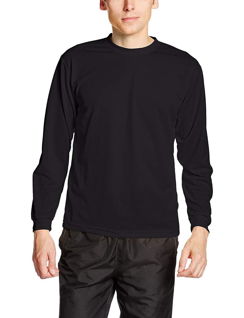 Glimmer Oz ALT Dry Long Sleeve Size L Men's 4.4 T-Shirt, Black, (00304-ALT)