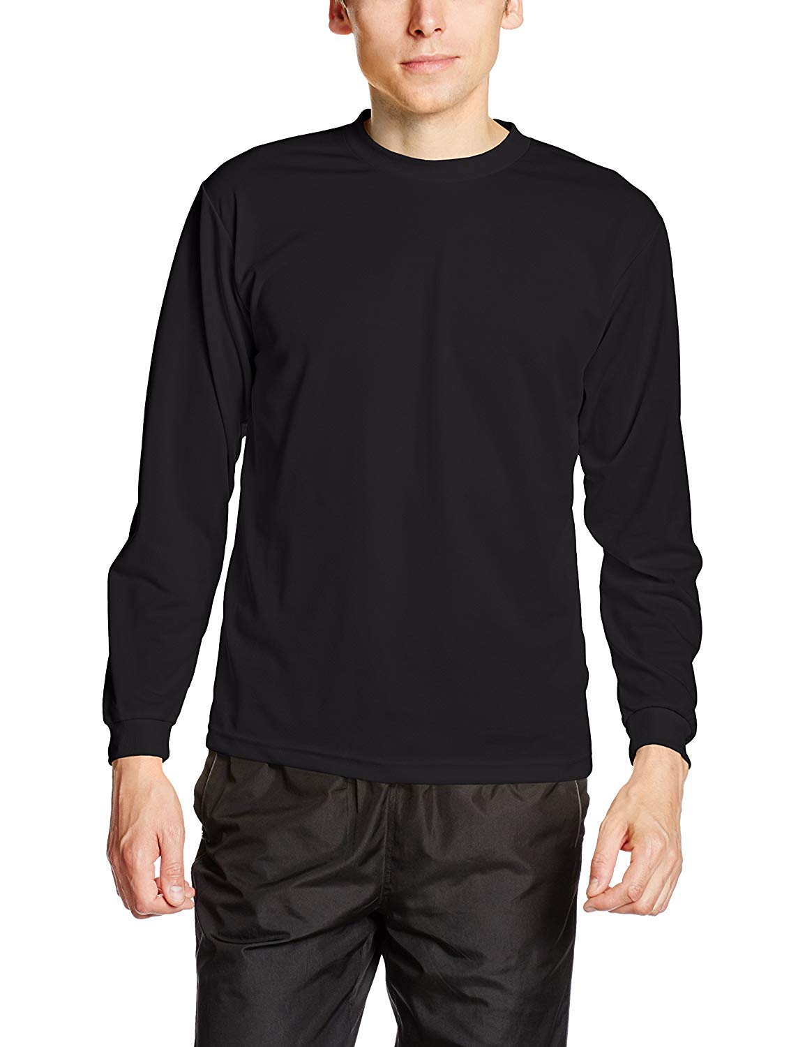 

Glimmer oz ALT Dry Long Sleeve Size L Men s 4.4 T-Shirt, Black, (00304-ALT) чёрный