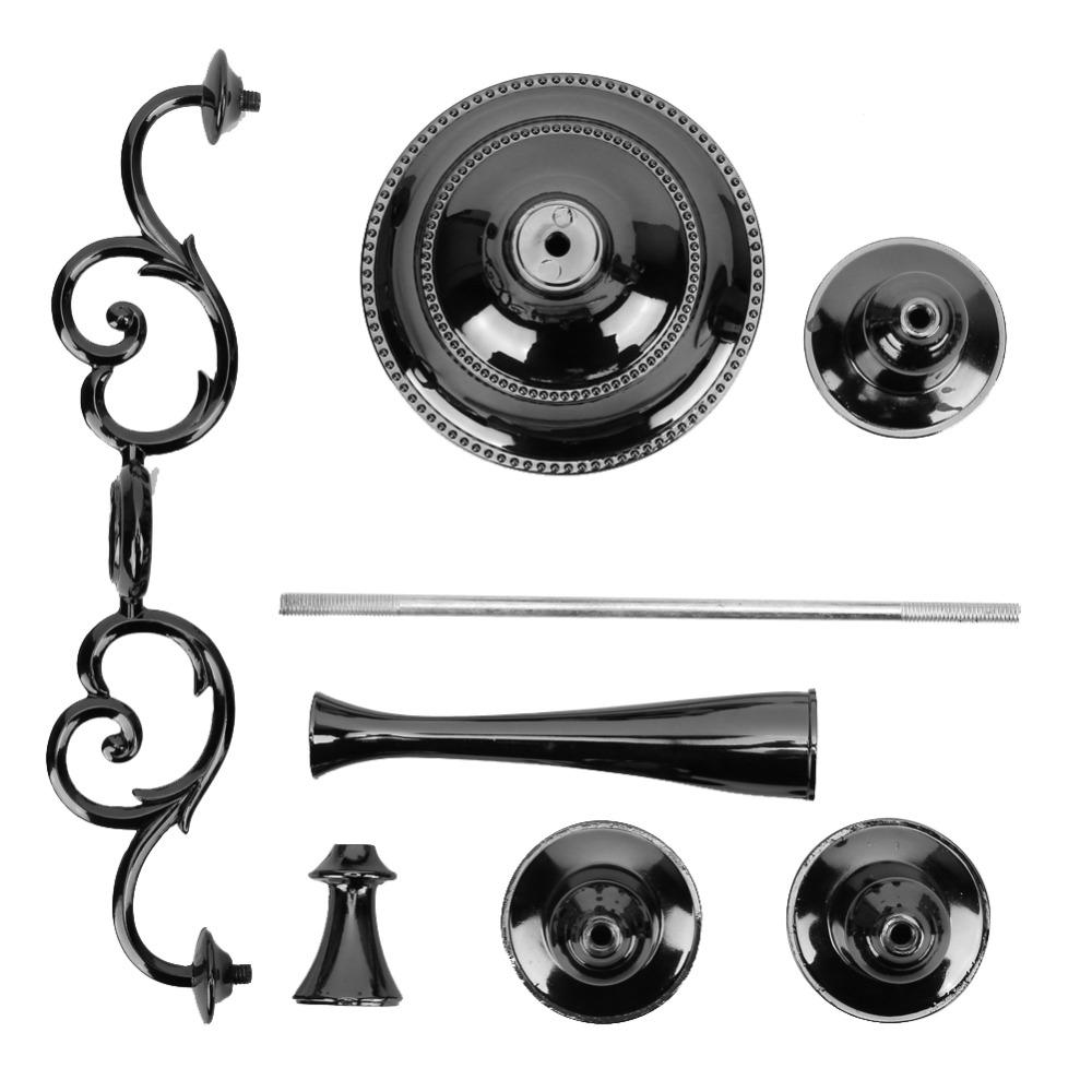 Metal Antique Metal Candle Holder Black Classic Indoor Ornament Hotel Indoor Layout