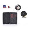 SD Memory Card Storage Case Micro SD Card Storage Holder Case Waterproof Soft Lining for HDD/CF/SD Card Holder Organizer
