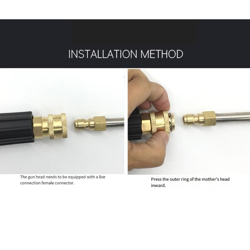 30°/90°/U Stainless Steel with 1/4inch Quick Connection Power Washer Lances Pressure Washer Extension Wand Accessories