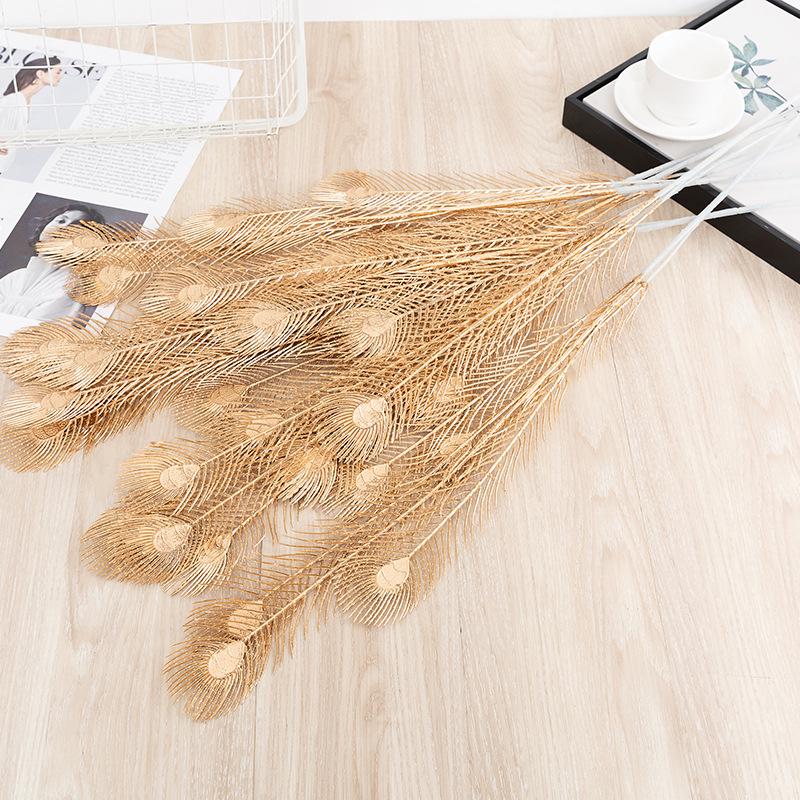 Gold Eucalyptus & Ginkgo Leaves for Wedding, Christmas & New Year Decor