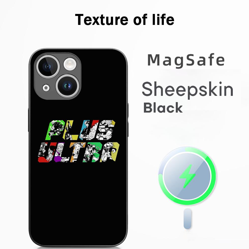 

H-hero acade-my hot anime poster Phone Case For iPhone 17 16 15 14 13 12 Plus Pro Max High-end Luxury Magsafe Sheepskin iPhone 13 Pro Max