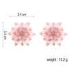 JMXD-Crystal Bead Earrings Summer Earrings Women's Exaggerated Jewelry Earrings