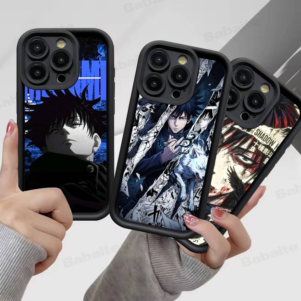 Anime F-Fushiguro M-Megumi Phone Case For IPhone 17 16 15 14 13 12 11 Pro Max Plus Silicone Shockproof Case