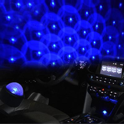 Projector Light Full Star Projection Ambient Light 7 Colors Romantic Led Car Interior Accessories Car Interior Decorative Light