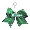 Versatile Glittering Bowknot Keychain Decorative Accessory for Purses Wallets Cheerleader Inspired Key Holder