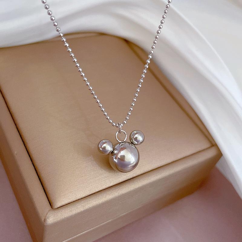 Geometric Snowflake Full Diamond Luxury Banquet Wedding Necklace Female Versatile Clavicle Chain Titanium Steel