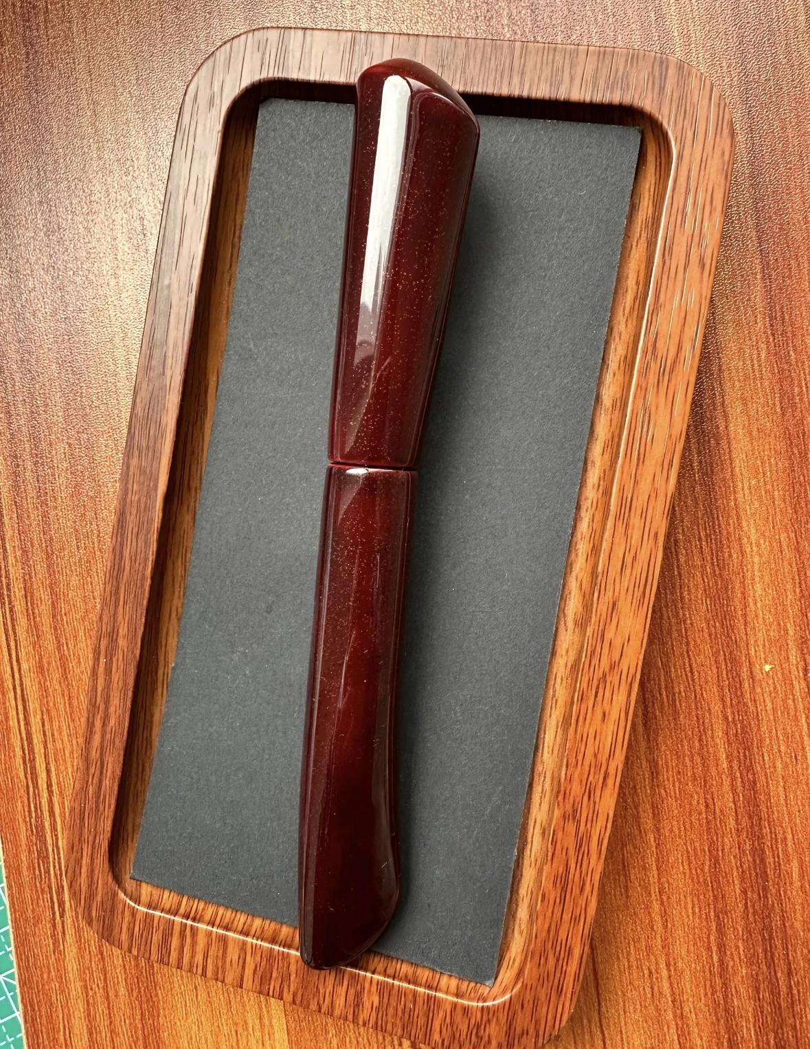 Vintage Shuangqi Genius All Red Urushi Lacquer Maki-e Fountain Pen Barrel For Platinum 3776 Pilot 912//74/742/743 Sailor 21K/14K (as the picture,For Platinum 3776)