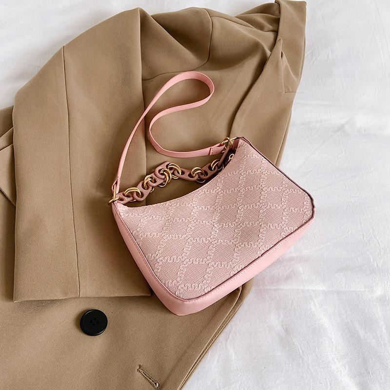 2023 New Summer Fashion Handbag Women Shoulder Bag Street Style Pu Material