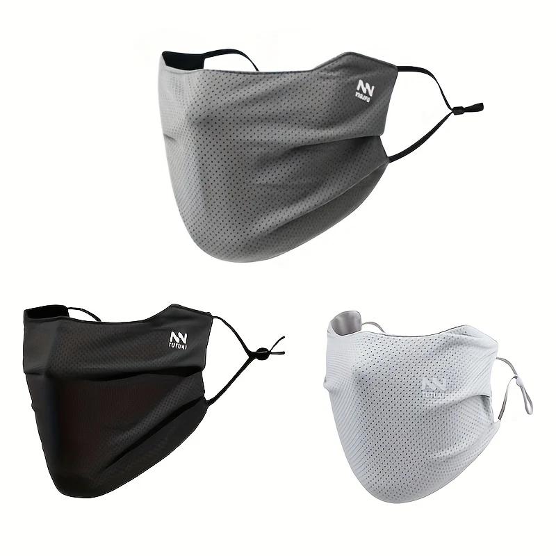 Sun Protection Face Mask For Outdoor Sports Cycling Hiking Running Men and Women Breathable Ice Silk Lightweight Face Cover