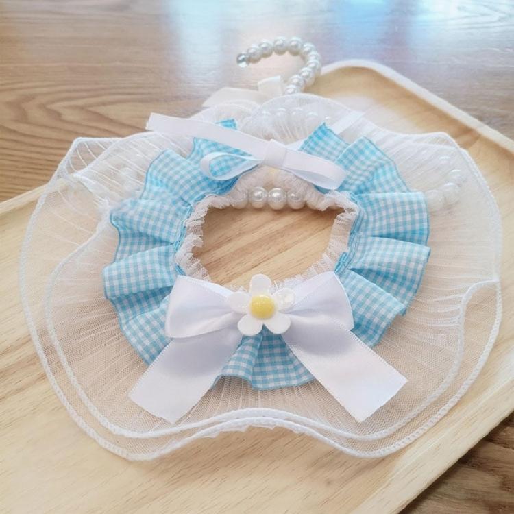 Fashion Small Flower Cats Collar Lace Bib Lace Pet Collar Bib Sweet Cat Necklace