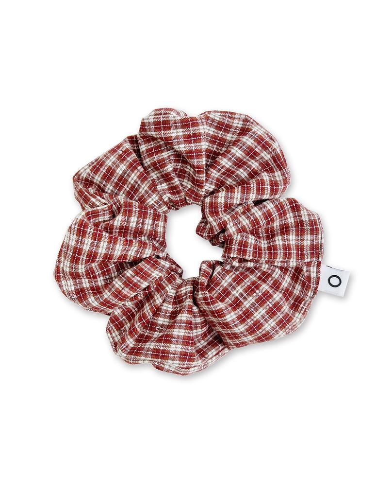 Nought O Logo Check Scrunchie