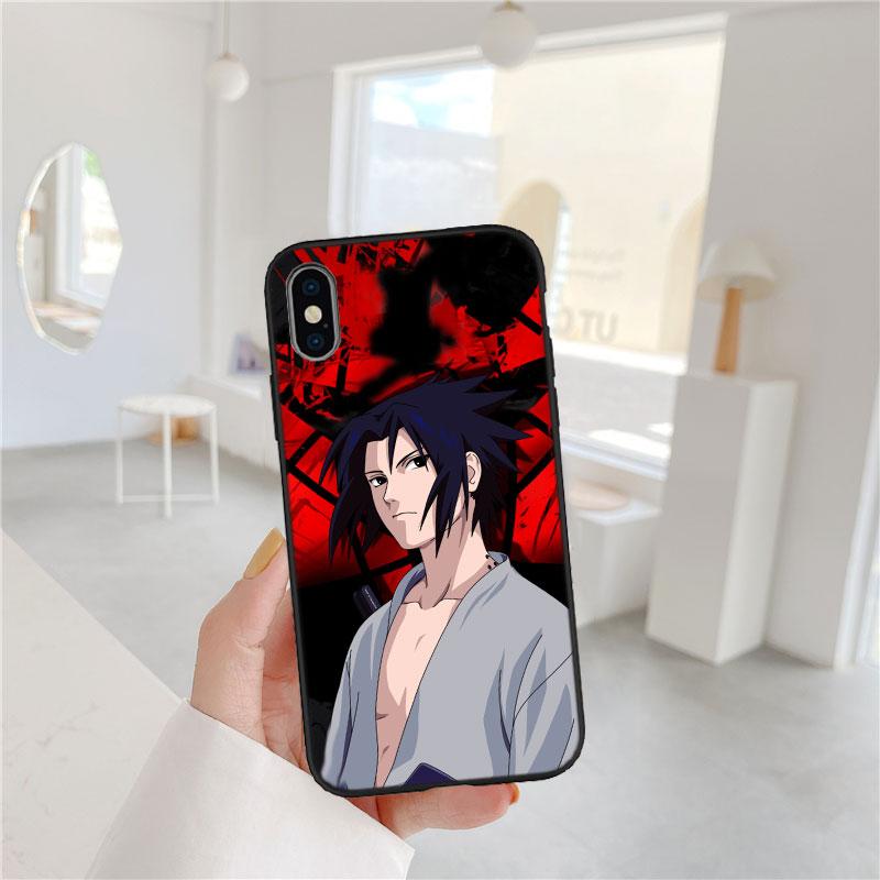 LO76 Naruto Uchiha Sasuke Soft Shell Phone Case for iPhone SE X XS XR 11 16E 17 Pro Max Air 8 7 6 6s Plus