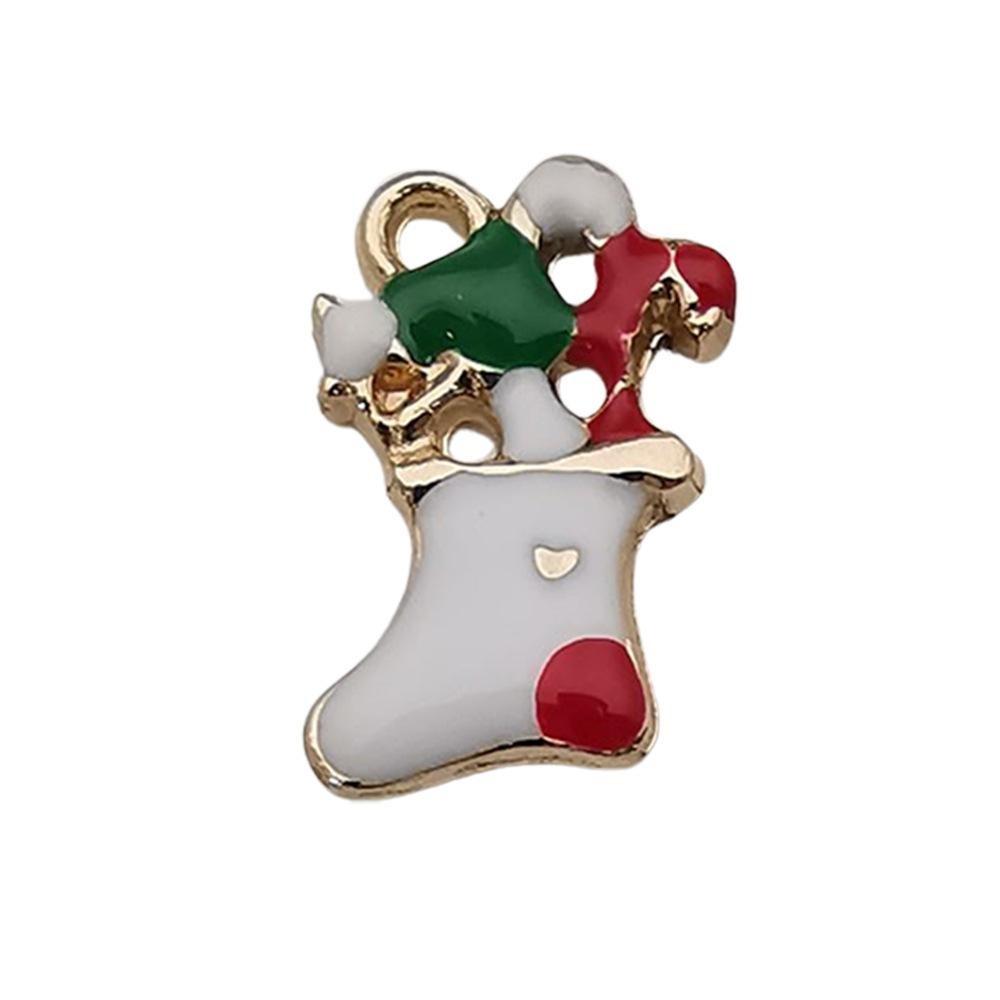 140 Kinds Of Christmas Drips Santa Claus Snowman Snowflake Deer Earrings Bracelet Pendant Diy Jewelry Accessories